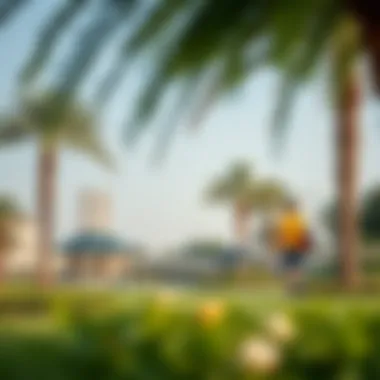 Serenity in Shees Park Visitors enjoying the serene environment of Shees Park