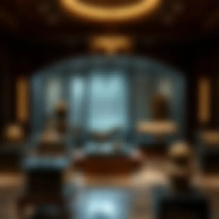 Interior view showcasing artifacts from Dubai's history