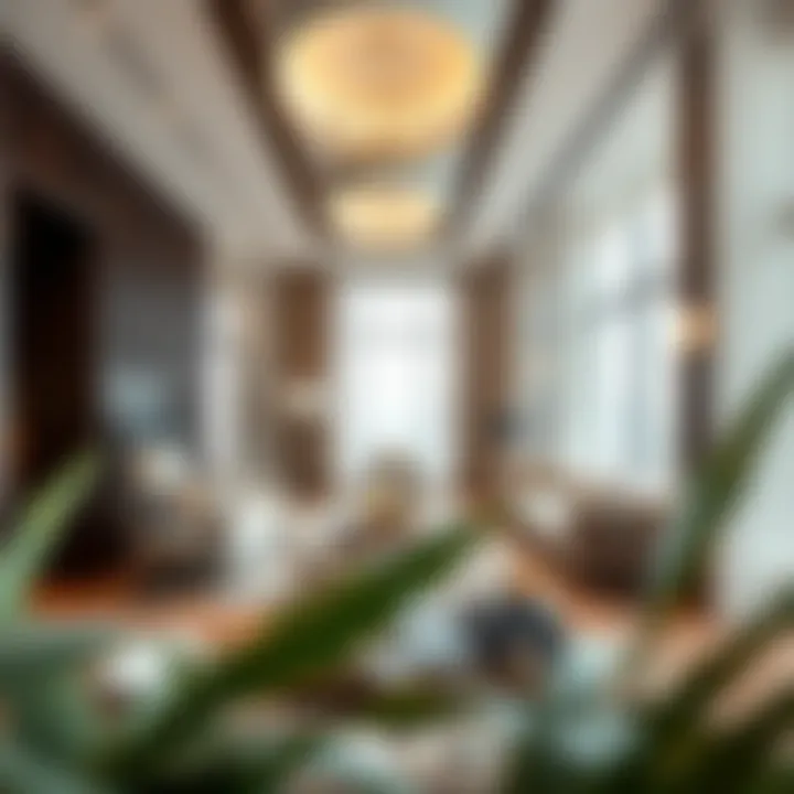 Elegant Aesthetics Inside Sobha Hartland Sales Gallery Interior design of the Sobha Hartland Sales Gallery highlighting elegant aesthetics