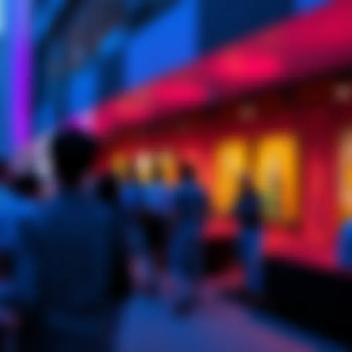 Cultural Events at Tamani Arts Tower A vibrant cultural event taking place at the Tamani Arts Tower, representing its role in Dubai's art scene.