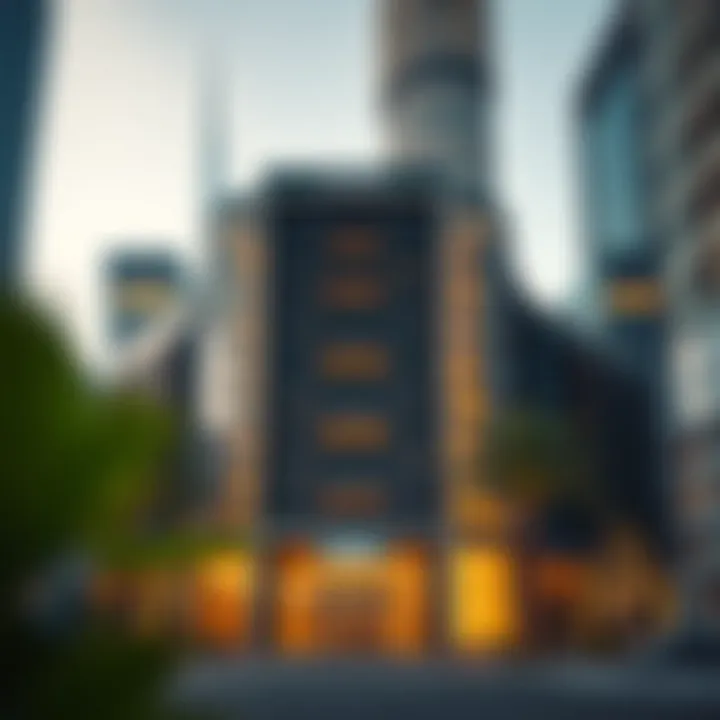 Architectural Brilliance of The Address Downtown Stunning exterior view of The Address Downtown Dubai showcasing its modern architecture