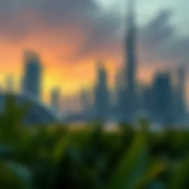 Future Prospects of Dubai Real Estate Futuristic depiction of Dubai's real estate landscape