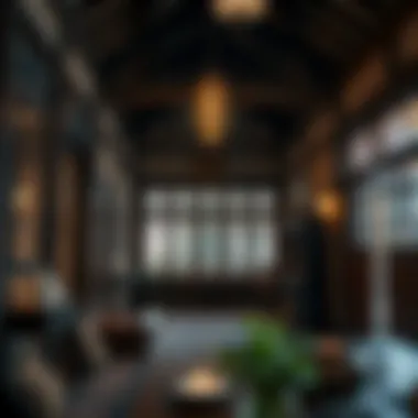 Interior of a traditional dwelling in a heritage village