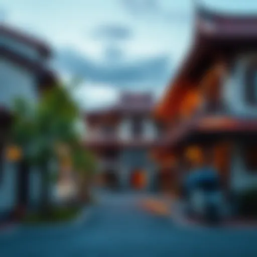 Traditional Design of Heritage Village Architecture Stunning architecture of a heritage village showcasing traditional design