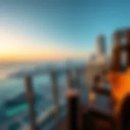 Panoramic view of Intercontinental Dubai Marina