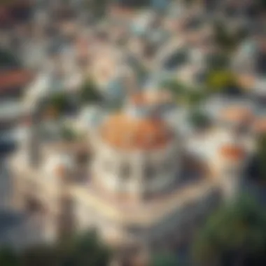 Aerial View of Historical Architecture in خوانيج لاست Aerial view of the historical architecture in خوانيج لاست