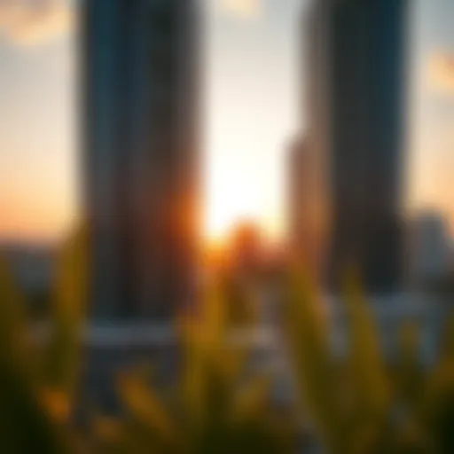 Sunset Over Lincoln Park Stunning view of Lincoln Park development at sunset