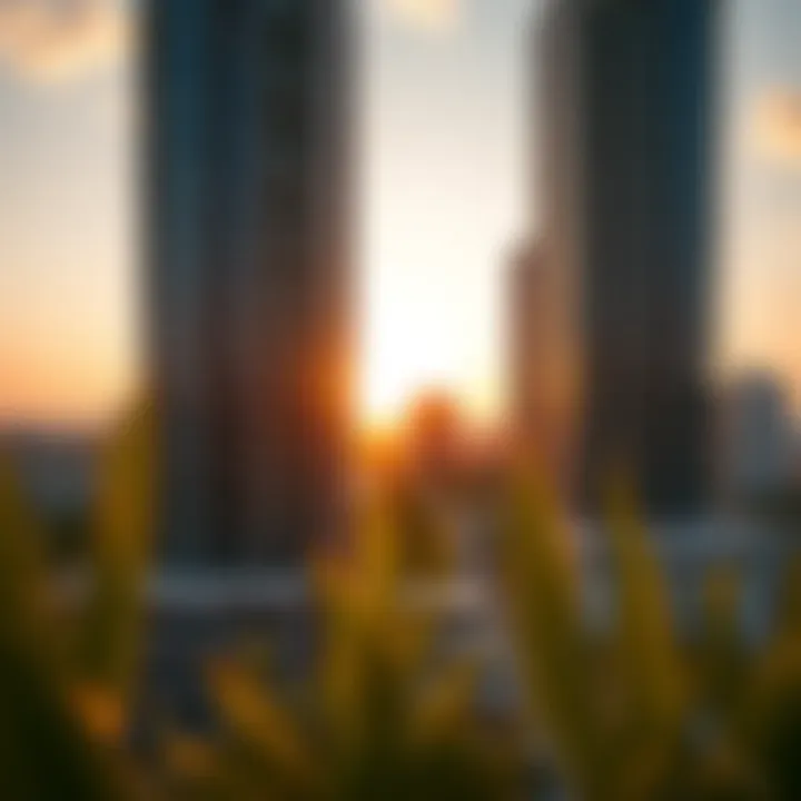 Sunset Over Lincoln Park Stunning view of Lincoln Park development at sunset