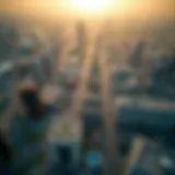 Aerial View of Motor City Aerial view of Motor City showcasing vibrant neighborhoods