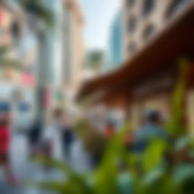 Street Life in New Downtown Vibrant street life and outdoor spaces in Dubai's New Downtown