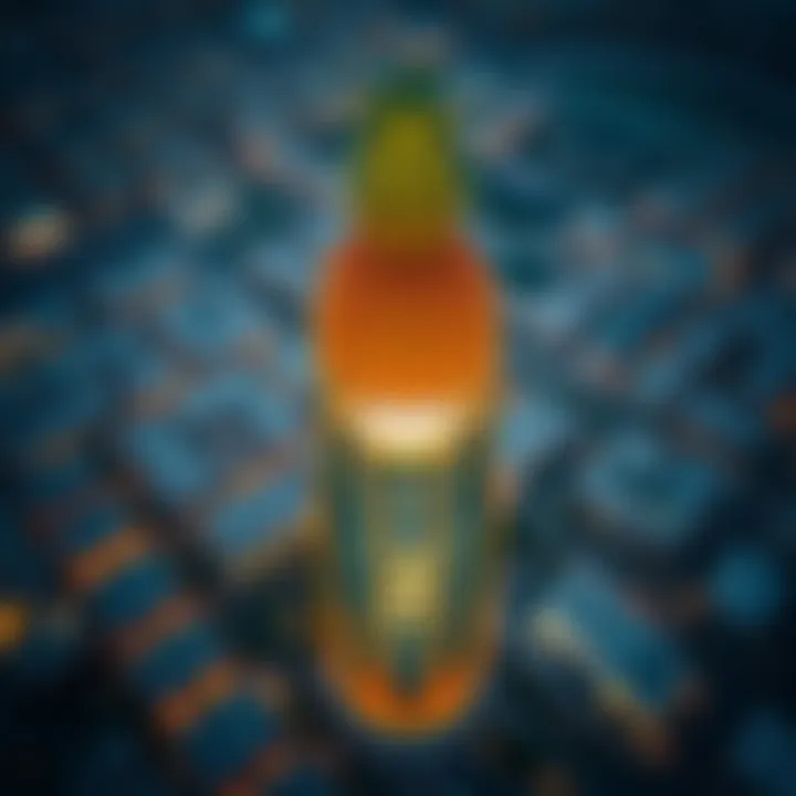 Aerial Perspective of Pineapple Building in Dubai Silicon Oasis Aerial view of Dubai Silicon Oasis highlighting the Pineapple Building