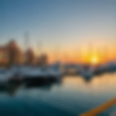 Vibrant Marina Lifestyle at Sunset Sunset over Dubai's marina highlighting vibrant lifestyle