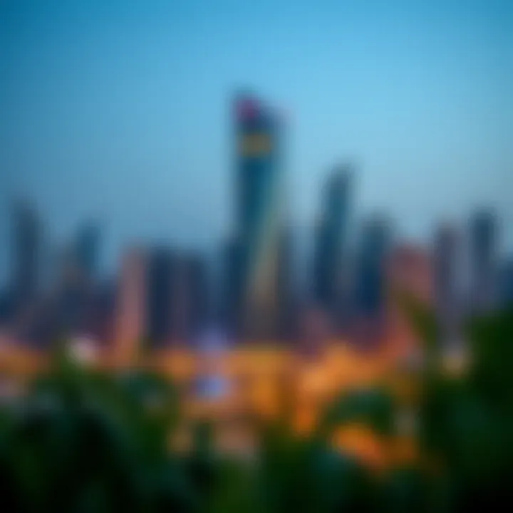 Strategic Location in Dubai's Skyline Park Central Tower's strategic location within Dubai's skyline