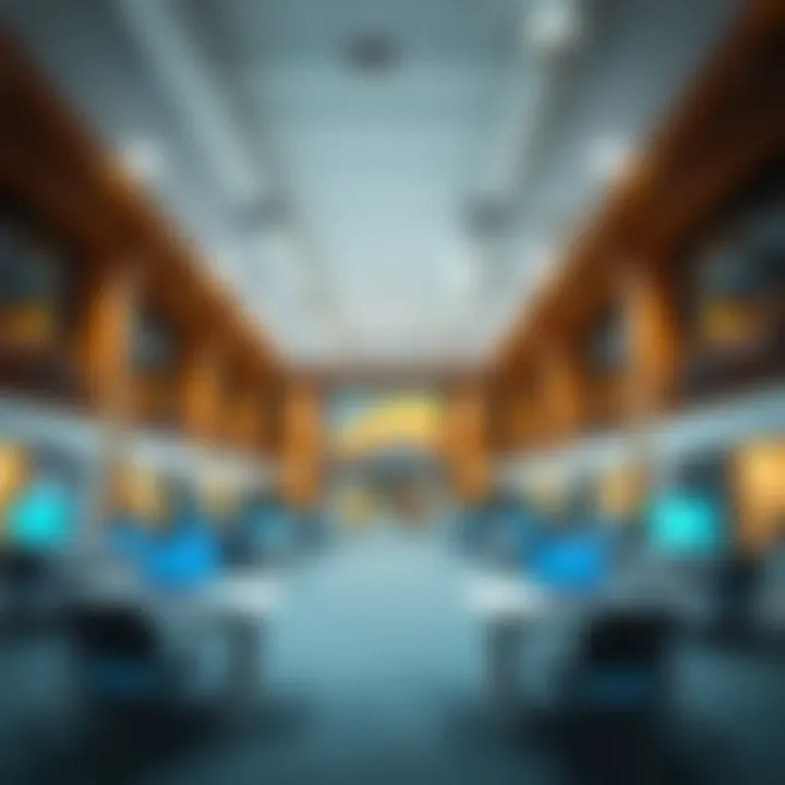 Modern facilities showcasing technology in education