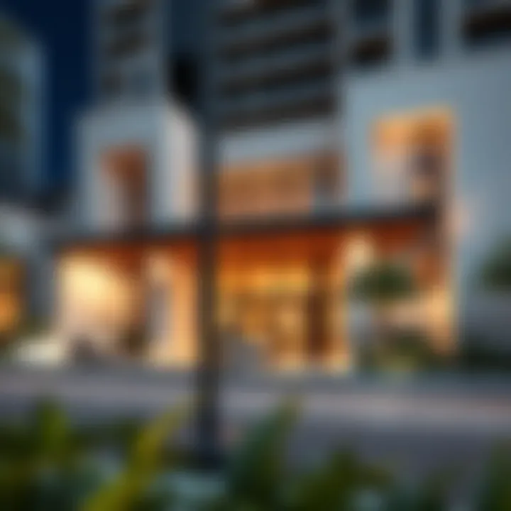 Luxurious exterior view of W Residence Dubai