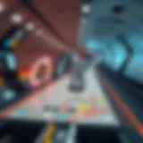 Expo 2020 Metro Station Layout Overview Map layout of Expo 2020 Metro Station highlighting key features