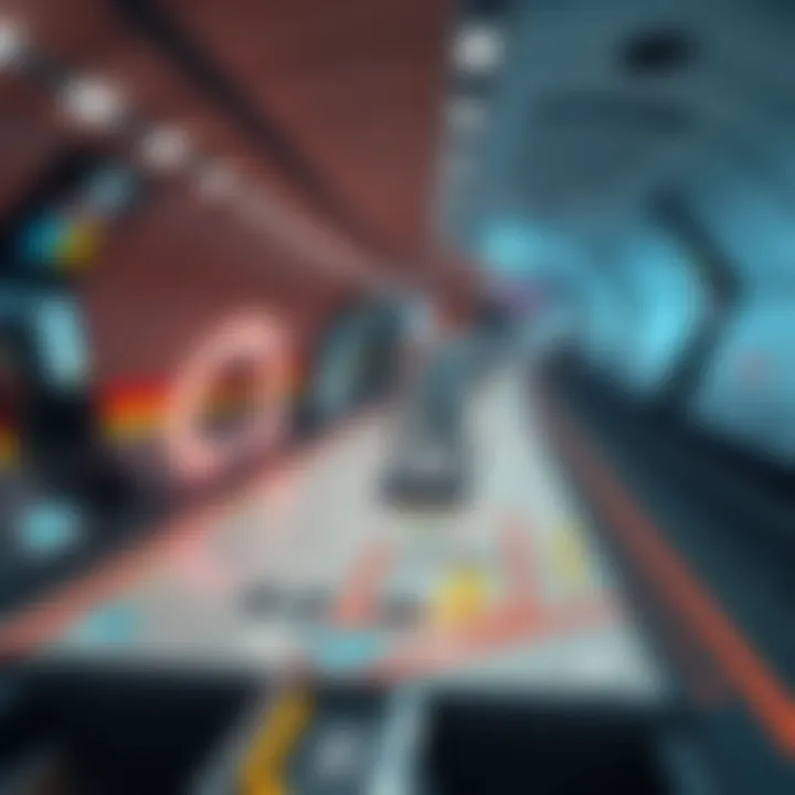 Expo 2020 Metro Station Layout Overview Map layout of Expo 2020 Metro Station highlighting key features