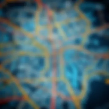 City map highlighting planned metro expansions