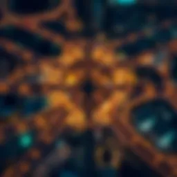 Aerial view of Garhoud Intersection showcasing its complex road network