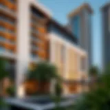 Stunning Exterior Architecture of Grand Bellevue Exterior view of Grand Bellevue Hotel Apartment showcasing modern architecture