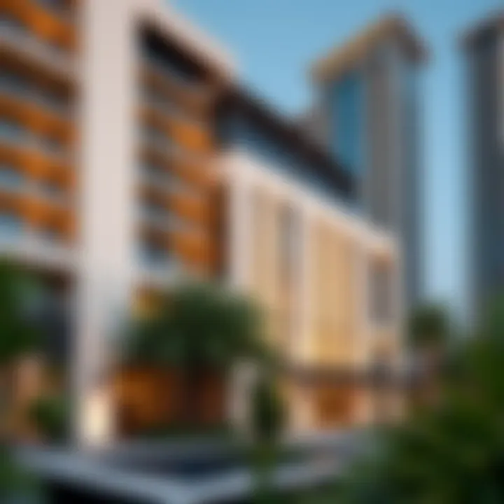 Stunning Exterior Architecture of Grand Bellevue Exterior view of Grand Bellevue Hotel Apartment showcasing modern architecture