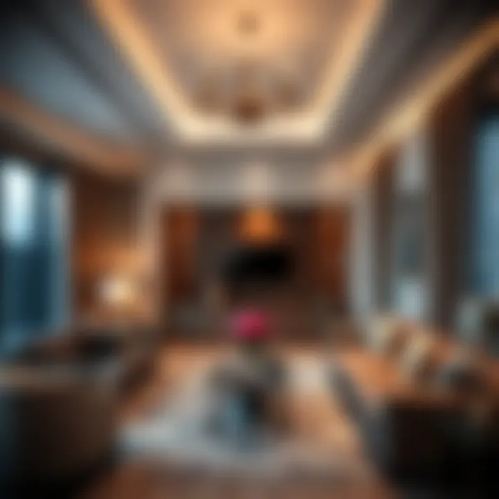 Elegant Living Space at Grand Bellevue Luxurious living area inside Grand Bellevue Hotel Apartment