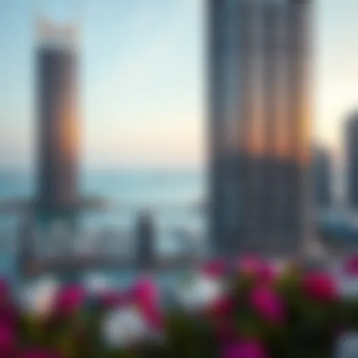 Architectural Elegance of Horizon Tower Marina Breathtaking view of Horizon Tower Marina showcasing its architectural elegance