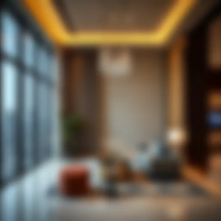 Luxurious Interiors of I Rise Tower Interior design elements of I Rise Tower emphasizing luxury and modern amenities