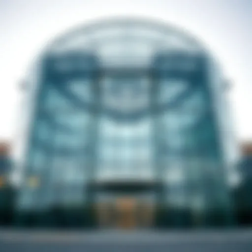 Modern industrial glass structures in Dubai