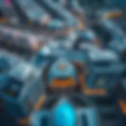 Aerial view of the unique architectural structures in اسكان زايد