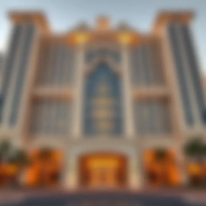 Architectural Elegance of Insignia Dubai The majestic facade of Insignia Dubai showcasing its architectural elegance