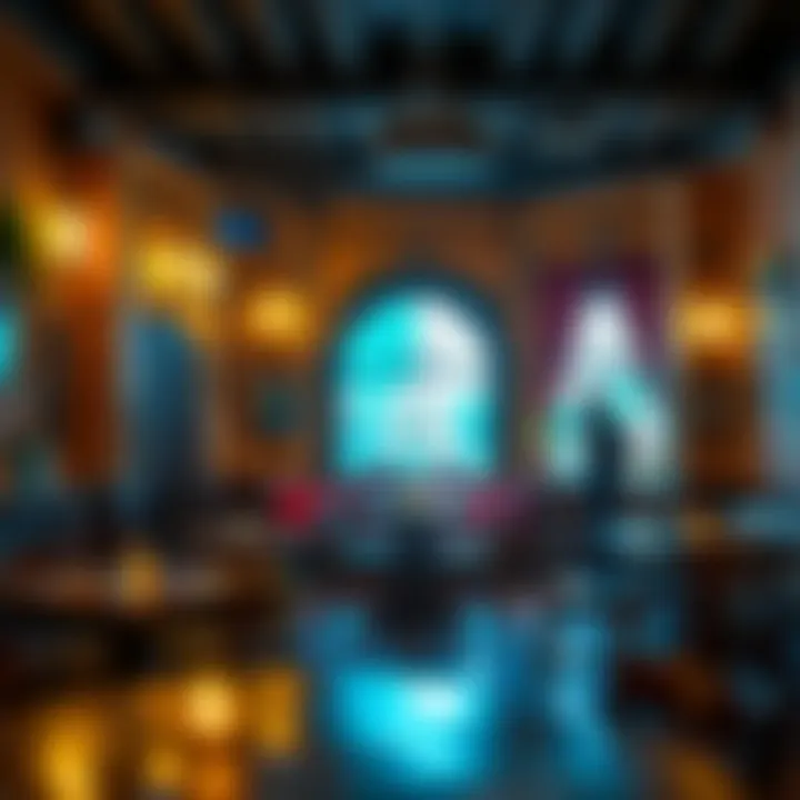 Interior of a traditional Irish pub in Al Garhoud reflecting cultural richness.