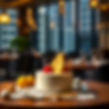 Exquisite Dessert Presentation An exquisite dessert presentation from one of the top restaurants at JBR