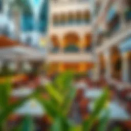 A stunning view of the picturesque dining area at JBR The Walk