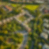 Aerial Perspective of Jumeirah Park Aerial view of Jumeirah Park showcasing lush greenery and residential areas