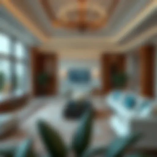 Elegant Interiors of Kensington Waters Luxurious Living Room at Kensington Waters