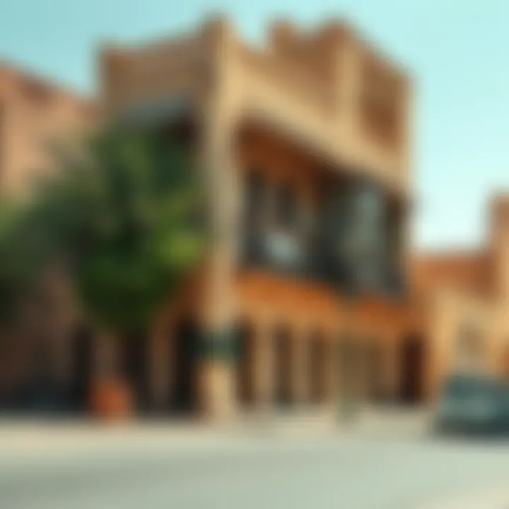 The historic Al Fahidi district showcasing traditional Emirati buildings