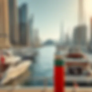 The vibrant atmosphere of the Dubai Marina with luxurious yachts