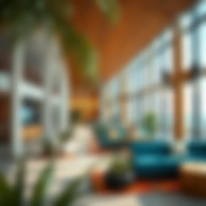 Community Spaces at Lagoon Stop Vibrant community spaces at Lagoon Stop Mina Al Arab fostering social interaction