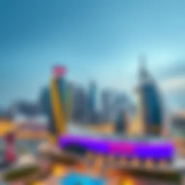 Abu Dhabi Skyline and Modern Architecture A panoramic view of Abu Dhabi's skyline showcasing modern architecture