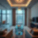 Elegant living space in Marriott Executive Apartments