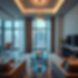 Elegant living space in Marriott Executive Apartments