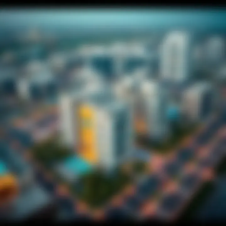 Aerial View of Marwa Heights An aerial view of Marwa Heights showcasing its architectural design