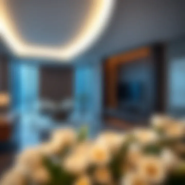 Luxurious living space interior of Merano Tower