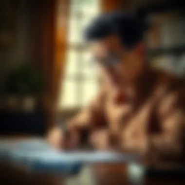 Drafting Your Request with Confidence A confident individual drafting a request for a certificate