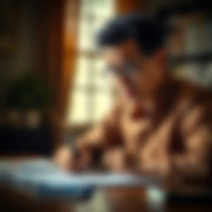 Drafting Your Request with Confidence A confident individual drafting a request for a certificate