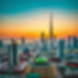 Dubai's Iconic Skyline: A Property Investor's Dream An overview of Dubai's skyline with iconic landmarks