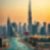 Luxurious skyline of Dubai showcasing prominent skyscrapers
