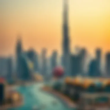 Dubai's Iconic Skyline and Real Estate Opportunities Luxurious skyline of Dubai showcasing prominent skyscrapers