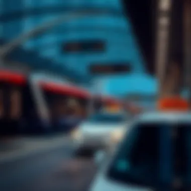 Exploring Dubai's Efficient Transportation System Modern transportation options in Dubai, including metro and taxis